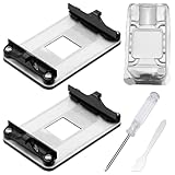 GATSUZG 2 Pack AM4 CPU Backplate & Heatsink Mounting Bracket for AMD Motherboards(X570/B550/A520), Cooling Fan Heatsink Retention Plate for Water & Air Cooling, with Screwdriver, Mini Scraper