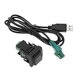 VGOL Car Audio Cable Adapter Replacement Compatible With VW RCD510 RCD310 CD Player Radio USB Switch Button