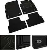 DB Bespoke - Tailored Car Mats - Compatible with Audi A7 2011-2020 - Black Carpet - Non-Slip Carpet Mat - 4 pc Complete Car Floor Mats with 8 clips - Black