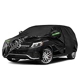 Waterproof Car Covers Replace for 2006-2024 Mercedes Benz ML/GLE Class 230 250 280 300 320 350, 6 Layers All Weather Car Cover with Zipper Door for Snow Rain Dust Hail Protection (GLE)