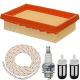 ZAMDOE BR340 Air Filter Tune Up kit for Stihl BR320 BR380 BR400 BR420 SR430 SR420 BR420c Backpack Leaf Blower Parts 4203 141 0301 Blower Service Spark Plug Kit