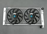 FSMOTO Aluminum Radiator + FANS For Volk-swagen V-W Golf 2 and Corrado VR6 conversion Manual Turbo 16V G60 VWO2