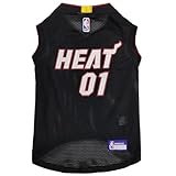 Pets First HEA-4047-XL Miami Heat Basketball Mesh Jersey