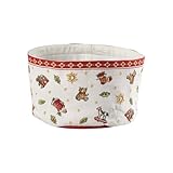 Villeroy & Boch Toy’s Delight Gobelin Basket, Bread Bag Maoffrom Cotton and Polyester, Machine Washable up to 40 Degree Celsius, Red/Multi-Coloured, 15 x 23 cm, One Size
