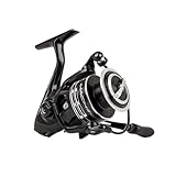 Shakespeare Mach III Spinning Reel – 6+1 Bearings, Lightweight Graphite Body, Smooth Rotation, Extra Rigid Bail, Precise Felt Drag Washers, and Stable Rotor Design- 3000, Black