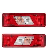Pair Halogen Rear Light Assembly For Ford Transit MK8 Tipper Pickup 2014+, Tail Brake Lamp W/Bulbs Left & Right Side