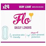 Flo Bamboo Panty Liners – Ultra-thin, Breathable, Slim - Individually Wrapped Liners for Daily Freshness – 24 Liners