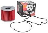 K&N Powersports Oil Filter - Cartridge 72x63mm compatible with Suzuki (KN-133), Black