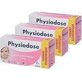 PHYSIODOSE Saline Solution Baby – Pack of 3 Boxes with 40 Single-Dose Vials of 5 ml – Sterile Normal Saline for Baby Nasal Drops, Eyes and Wound Cleansing