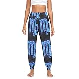 Anantty Women's Trouser Virgo Zodiac Sign Harem Hippie Pants Yoga Pants Lounge Pants Pilates Pants Multicoloured