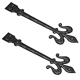Pair of Black Antique Cast Iron 16" Hinge False Fronts