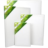 H&S Set of 4 Artist Blank Canvas Boards for Acrylic, Oil, Watercolour Painting - 20x30cm, 30x40cm, 40x50cm, 50x60cm, A1 & A2 canvas for Painting