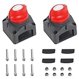 Battery Isolator Switch 12V-48V 275A, Gekufa Battery Disconnect Isolator Switch Waterproof Master Battery Cut Off Kill Switch for Car Marine RV ATV Boat 2 Pack