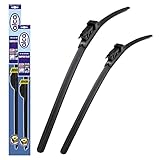 Fits Mercedes Vito 2006-2014 Alca Germany Flat Windscreen Wiper Blades Front Set 28"26 [MERVIT] ASF2826PT