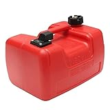 Car fuel tank Boat Yacht Engine Marine Outboard Fuel Tank Oil Box Portable with Connector Plastic Anti-Static Corrosion-Resistant Durable (Color : Red)