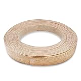Aongray Real Oak Roll Edging Tape 20mm*15m Pre-Glued Wood Veneer Tape Iron-On Edge Banding for Shelf, Wardrobe, Cabinet, Door Frame, Desktop
