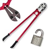 Heavy Duty 30" Carbon Steel Bolt Cutters - Wire Cable Cutter, 900Mm Croppers, DIY Hand Tool Multi Purpose, Household Workshop Use, Strong & Durable | 30 Inch