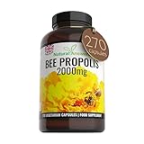 Natural Answers Pure Bee Propolis 2000mg – 270 Capsules 135 Servings - 100% Suitable for Vegetarians Bees Propoli