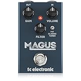TC Electronic MAGUS PRO Classic High Gain Distortion Pedal with Fat Mids, Treble Filter Control and 3 Clipping Modes