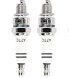 Wai Danie 2x Spark Plug A7TC C7HSA Compatible with GY6 50cc 70cc 90cc 110cc 125cc 150cc Moped ATC110 4 Stroke Engines ATV Dirt Bike A7TC Motorcycle Part