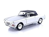 Norev 1:18 Peugeot 404 Cabriolet 1967 - Silver