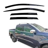 AUTO CLOVER Wind Deflectors for Nissan Navara 2015+ Double Cab (4 pieces)