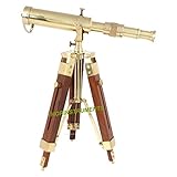 Vintage Brass Nautical Telescope on Tripod Stand Desktop Telescope Outdoor Adventures