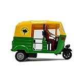 Petrichor Indian Famous Auto Rickshaw/TUK TUK Taxi Collectible Showpiece Figurine Home Decoration Gifting (Size: 4 INCHES)