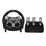 Logitech G G920 Driving Force Racing Wheel and Floor Pedals, Real Force Feedback, Stainless Steel Paddle Shifters, Steering Wheel Cover for Xbox Series X|S, Xbox One, PC, Mac - Black