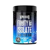 Warrior Fruity Clear Whey Isolate – Rapid Digesting Protein Powder – Refreshingly Fruit Flavoured Shakes – Easy to Drink & Consume Post Workout, Low Sugar, 15 Servings (Blue Raspberry, 375g)