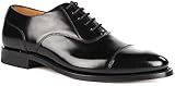 Loake Men's 200B Capped Oxford Lace-Up Polished Leather Shoes (10 UK, Black)