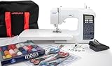 Jaguar 200SQ Computerised Sewing Machine, 200 Stitches, 9 Buttonholes, Includes Large Accessories Bundle