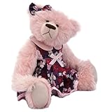 Roseanna - Handmade Teddy Bear Pink Mohair Artist Collectable OOAK 37cm
