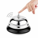 Counter Bell Calling Bell Reception Call Bell Attention Ringer Waiter Servant Service Alert Hotel Restaurant School Concierge Area Hospital Shop Bar Game Pet Training Hand Held Ring Christmas(1 Pack)