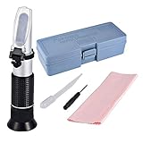 RGBS Antifreeze Refractometer for Glycol, Antifreeze, Coolant and Battery Acid. Antifreeze Tester for Measuring Freezing Point of Automobile Antifreeze and Battery Fluid Condition