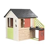 SMOBY LIFE NATURE PLAYHOUSE + KITCHEN PLAYHOUSE. Indoor/outdoor sustainable play with 51% recycled material