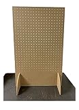 Free Standing MDF Peg Board - Size - 800mm x 500mm - 6mm Holes - Great as Tool Organiser - To be used with Wooden Dowels 6mm not included with item