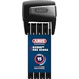 ABUS folding lock BORDO One™ 6500A - Smart bike lock with alarm - keyless opening via smartphone and smartwatch - incl. holder - security level 15