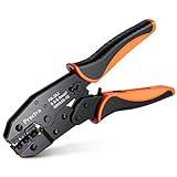 Ratchet Crimping Plier, Preciva Insulated Ratcheting Wire Terminal Crimp Tool, AWG20-10 (0.5-1.5mm²) (1.5-2.5mm²) (4-6mm²), Electrical Crimper Pliers for Electrical Connectors