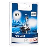 Bosch H7 (477) Pure Light Headlight Bulb - 12 V 55 W PX26d - 1 Bulb