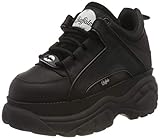 Buffalo 1339-14 2.0 Women's Trainers, Black, 37 EU, Cow Leather Black, 5 UK