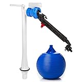 Opella Toilet Delchem Cistern Bottom Entry Filling Valve Adjustable Arm 1/2" with Float Plastic Float Valve