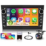 [2G+64G] Android Car Stereo for Opel Vauxhall Corsa Astra Vivaro Zafira with Wireless Carplay/Android Auto/GPS/WiFi, Hodozzy 7" Touch Screen Car Radio Bluetooth Mirror Link FM/RDS EQ+Reverse Camera