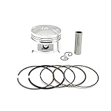 AHL -Motorbike Pistons & Rings Pin Clips Kit for Honda Steed 400 Bros 400 Shadow 400 NC26 Bore +50 64.5mm