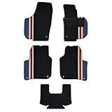 Crokomat Car Mats fit Skoda Superb II 2008-2015 - Deluxe Velour Carpet, Car Floor Mats, 5-Piece Set, For 2008 2009 2010 2011 2012 2013 2014 2015