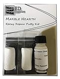 Heat Resistant Cream Marble Hearth, Fire Surround Epoxy Repair Putty Kit - Repairs Chips & Deep Cracks.