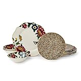 Spode Creatures of Curiosity 12 Piece Dinner Set, Fine China with 22ct Gold