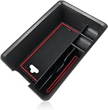 zhangttt Car Centre Console Organiser Tray for Renault Megane E-Tech/Scenic E-Tech 2022-2024 2025 | Armrest Storage Box with Dividers | Interior Stowing Container for Small Items.