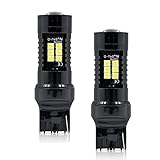 njssjd 7443 W21/5W T20 LED Light Bulb Daytime Running Light Bulbs 6000K Bright White Led DRL Bulbs for Vauxhall O.pel Adam Corsa D E Astra J Insignia A Meriva B Mokka A Zafira Tourer C