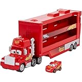 Mattel Disney and Pixar Cars Minis Transporter With Vehicle, Kids Birthday Gift For Ages 4 Years and Older, GNW34, Mack Hauler